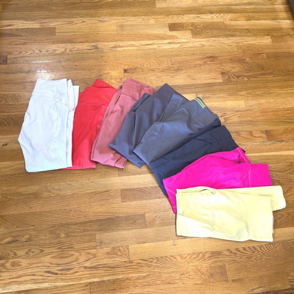 Fabletics Womens Leggings Lot 8 Pairs PureLuxe Powerhold High Waisted Size Large